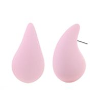 1 Pair Sweet Simple Style Water Droplets Solid Color Arylic Ear Studs sku image 4