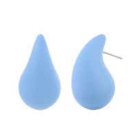 1 Pair Sweet Simple Style Water Droplets Solid Color Arylic Ear Studs sku image 2
