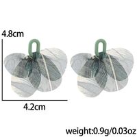 1 Paar Einfacher Stil Künstlerisch Blütenblatt Aryl Tuch Tropfenohrringe main image 3