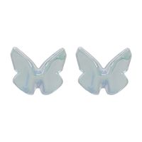 1 Paire Élégant Style Simple Animal Papillon Alliage Résine Boucles D'oreilles main image 2