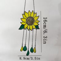 Simple Style Sunflower Alloy Wind Chime main image 5