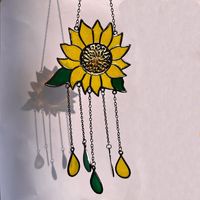 Simple Style Sunflower Alloy Wind Chime main image 6