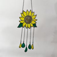 Simple Style Sunflower Alloy Wind Chime main image 2