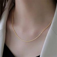 Ig Style Solid Color Copper Necklace In Bulk sku image 1