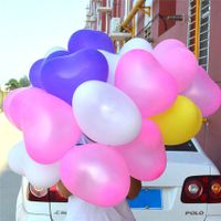 Simple Style Classic Style Heart Shape Solid Color Emulsion Party Carnival Balloons main image 4