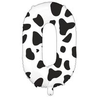 Vintage Style Classic Style Cow Pattern Aluminum Film Birthday Balloons sku image 1