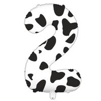 Vintage Style Classic Style Cow Pattern Aluminum Film Birthday Balloons sku image 2