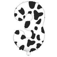 Vintage Style Classic Style Cow Pattern Aluminum Film Birthday Balloons sku image 3