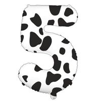 Vintage Style Classic Style Cow Pattern Aluminum Film Birthday Balloons sku image 5