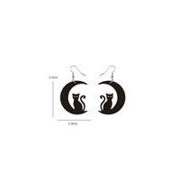 1 Pair Classic Style Skull Mesh Arylic Drop Earrings sku image 3