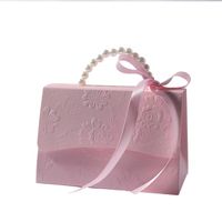 Solid Color Flower Composite Material Wedding Wedding Candies Box main image 3