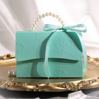 Solid Color Flower Composite Material Wedding Wedding Candies Box main image 5