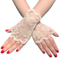Women's Casual Flower Gloves 1 Pair sku image 7