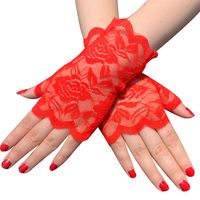 Mujeres Casual Flor Guantes 1 Par main image 5