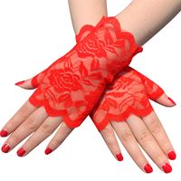 Women's Casual Flower Gloves 1 Pair sku image 6