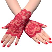 Women's Casual Flower Gloves 1 Pair main image 4