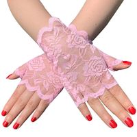 Women's Casual Flower Gloves 1 Pair sku image 4
