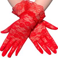 Women's Sweet Solid Color Gloves 1 Pair sku image 1