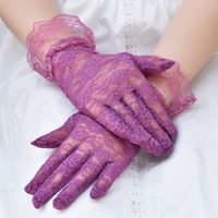 Women's Sweet Solid Color Gloves 1 Pair sku image 2