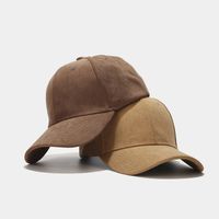 Unisex Basic Simple Style Solid Color Curved Eaves Baseball Cap main image 3