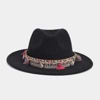 Femmes Élégant De Base Couleur Unie Grand Avant-toit Fedora Chapeau sku image 16