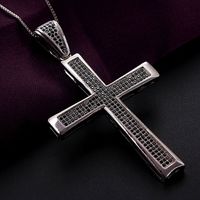 2021 New Cross Or-plaqué Collier Femme Usine Approvisionnement Direct Catholique Religieux Pendentif Quille Chaîne Réglable main image 6