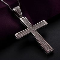 2021 New Cross Or-plaqué Collier Femme Usine Approvisionnement Direct Catholique Religieux Pendentif Quille Chaîne Réglable main image 7