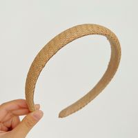 Women's Simple Style Solid Color Straw Braid Hair Band sku image 4