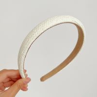 Women's Simple Style Solid Color Straw Braid Hair Band sku image 3