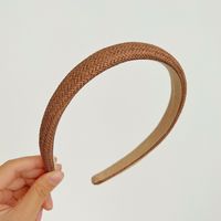 Women's Simple Style Solid Color Straw Braid Hair Band sku image 5