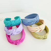 Women's Simple Style Solid Color Cloth Braid Hair Band main image 1