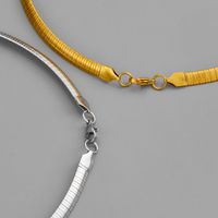 Simple Style Solid Color Stainless Steel Plating 18k Gold Plated Necklace main image 5