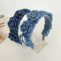 Casual Streetwear Flower Cloth Pleated Hair Band main image 1