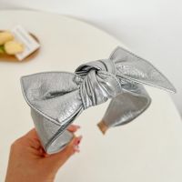 Elegant Lady Solid Color Bow Knot Cloth Hair Band sku image 5