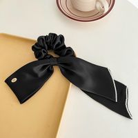 Simple Style Solid Color Bow Knot Cloth Hair Tie sku image 1