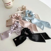 Simple Style Solid Color Bow Knot Cloth Hair Tie main image 4