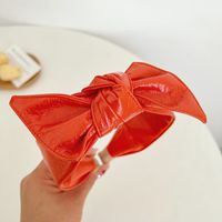 Elegant Lady Solid Color Bow Knot Cloth Hair Band sku image 4
