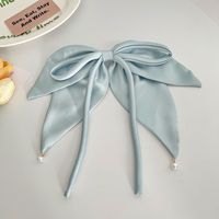 Elegant Lady Bow Knot Cloth Hair Clip sku image 4