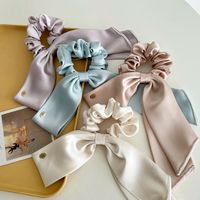 Simple Style Solid Color Bow Knot Cloth Hair Tie main image 3
