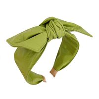 Elegant Lady Solid Color Bow Knot Cloth Hair Band main image 2