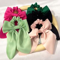 Basic Classic Style Solid Color Cloth Hair Tie main image 3