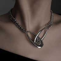 Simple Style Solid Color Alloy Plating Gold Plated Women's Necklace main image 5