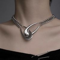 Simple Style Solid Color Alloy Plating Gold Plated Women's Necklace main image 1