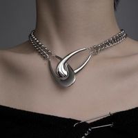 Simple Style Solid Color Alloy Plating Gold Plated Women's Necklace sku image 1