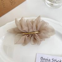 Simple Style Solid Color Cloth Patchwork Hair Clip sku image 3
