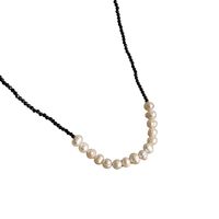 Simple Style Round Artificial Crystal Imitation Pearl Beaded Women's Necklace main image 3