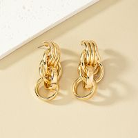 1 Pair French Style Simple Style Commute Round Plating Alloy Drop Earrings main image 6