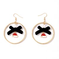 Christmas Tree Snowman Elk Santa Earrings sku image 6