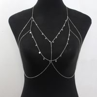 Modern Style Solid Color Alloy Plating Inlay Artificial Gemstones Women's Body Chain sku image 11