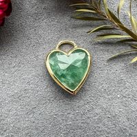 Novelty Heart Shape Natural Stone Wholesale Charms sku image 2